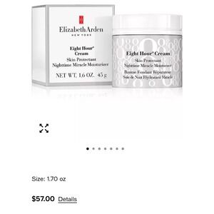 Elizabeth Arden Eight Hour Cream Nighttime Miracle Moisturizer 1.6 oz 45g NEW